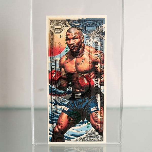 Mike Tyson $1 Bill Mixed Media Art | Signed Numbered Limited Edition /100