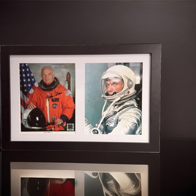 John Glenn Signed Autographed NASA Photo Display JSA Mercury Astronaut Framed