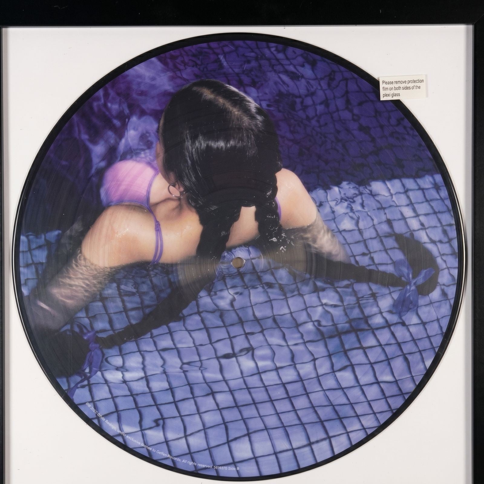 Olivia Rodrigo GUTS 12" Picture Disc Vinyl Shadowbox Frame Limited Edition 2023