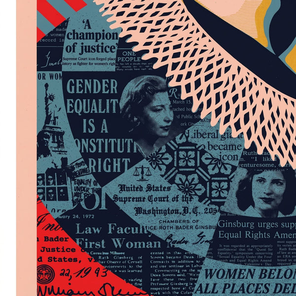 Shepard Fairey RBG A Champion of Justice Signed Limited Edition Print A/P 2021