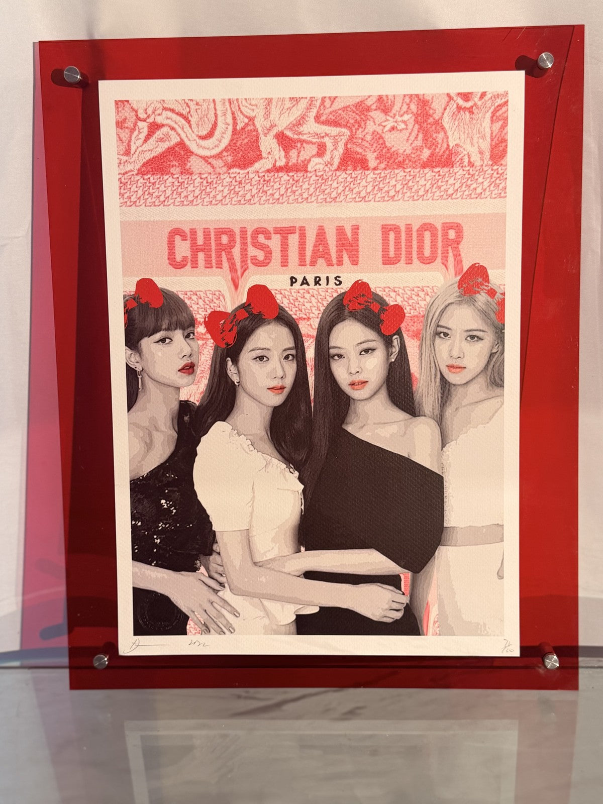 Death NYC BLACKPINK Christian Dior Paris Signed Numbered LTD 100 FRAMED K-Pop