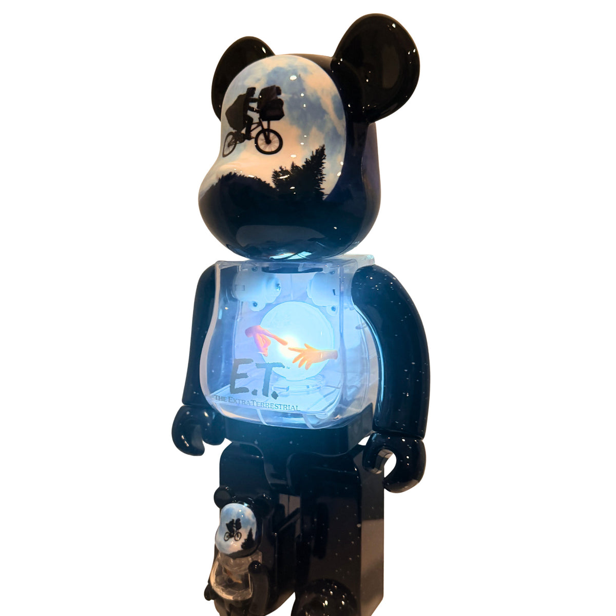Bearbrick BE@RBRICK E.T. Extra-Terrestrial Light Up 400% 100% Medicom Sealed New