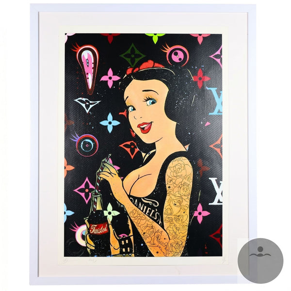 Tattooed Snow White Framed Print by Death NYC - Signed Limited Edition Giclée