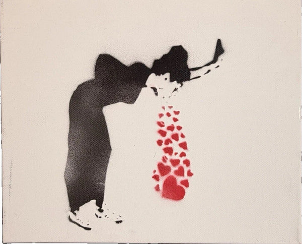 Banksy Dismaland Achieve Greatness 1/10 Signed Stencil Canvas 2015 Ticket