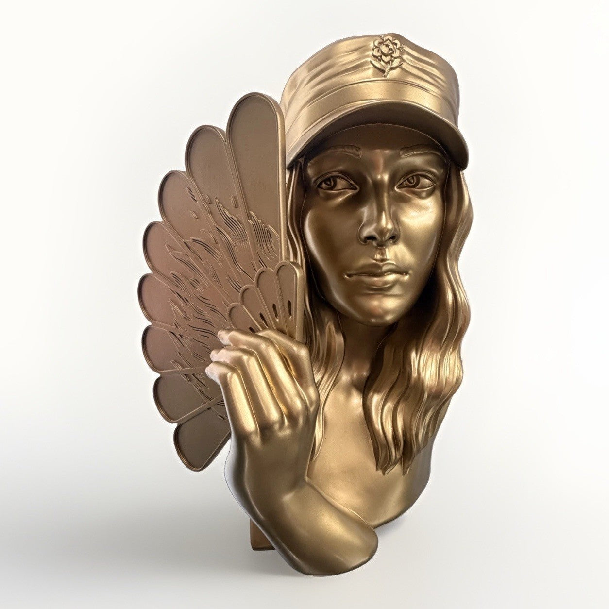 Shepard Fairey Fan the Flames Sculpture GOLD OBEY Beyond the Streets LE 250 NIB