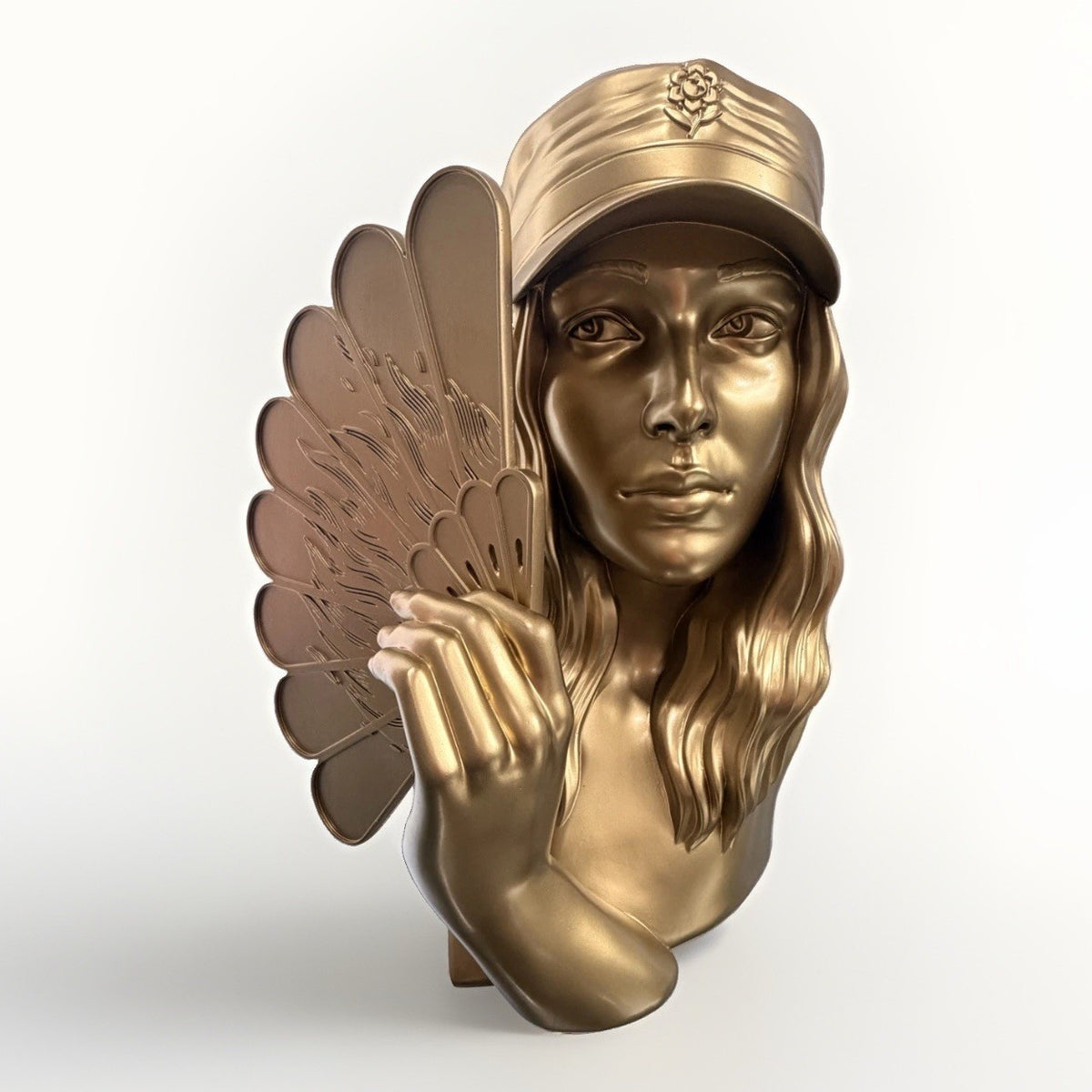 Shepard Fairey Fan the Flames Sculpture GOLD OBEY Beyond the Streets LE 250 NIB