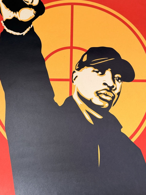 Shepard Fairey x Chuck D Public Enemy Dual Signed Artist Proof AP Print 2007