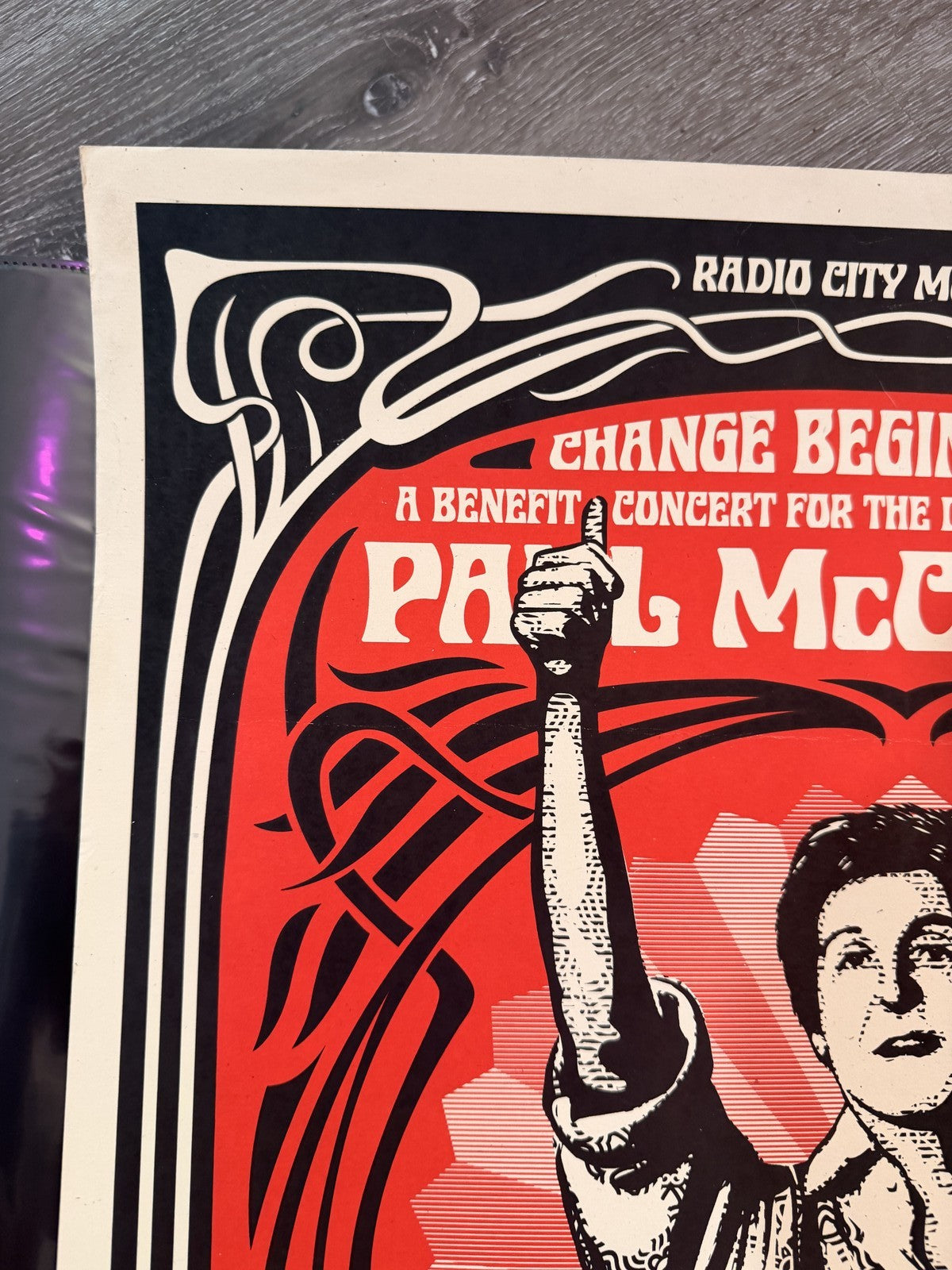 Shepard Fairey Paul McCartney Change Begins Within Signed 529/600 2009 OBEY