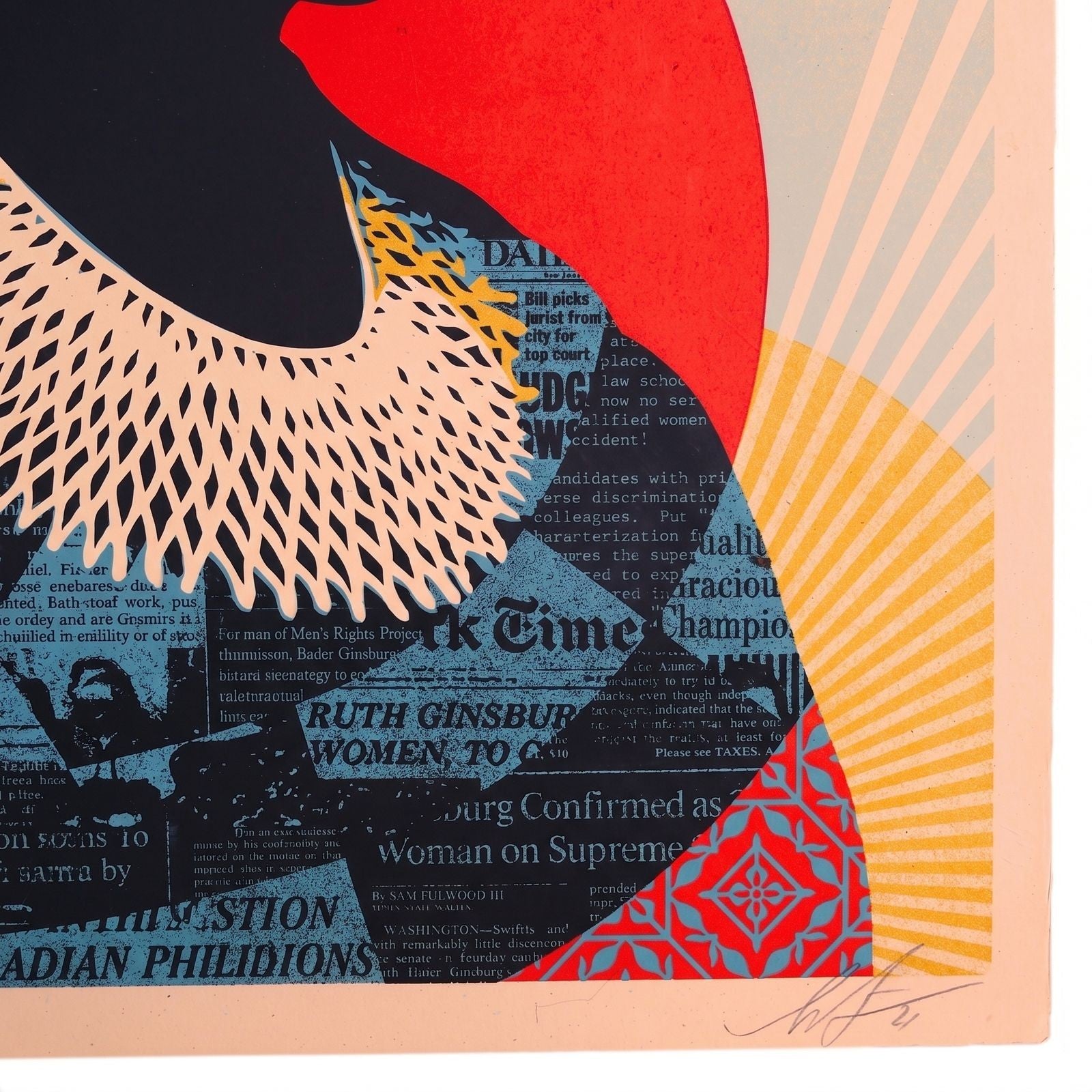 Shepard Fairey RBG A Champion of Justice Signed Limited Edition Print A/P 2021