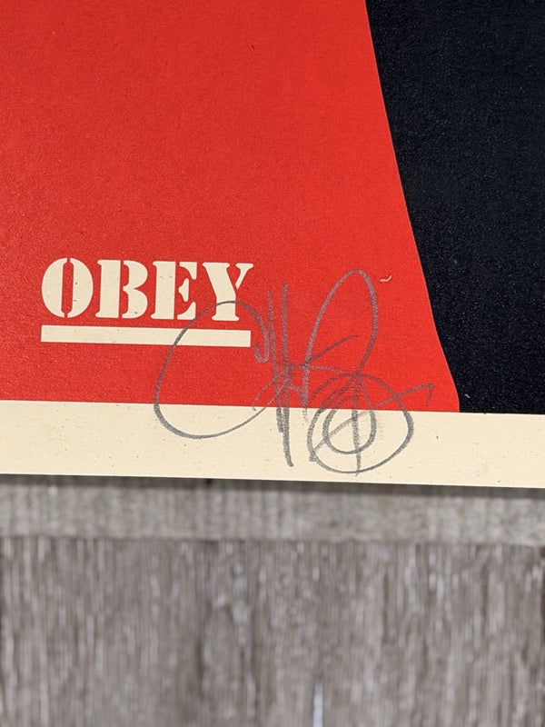 Shepard Fairey x Chuck D Public Enemy Dual Signed Artist Proof AP Print 2007