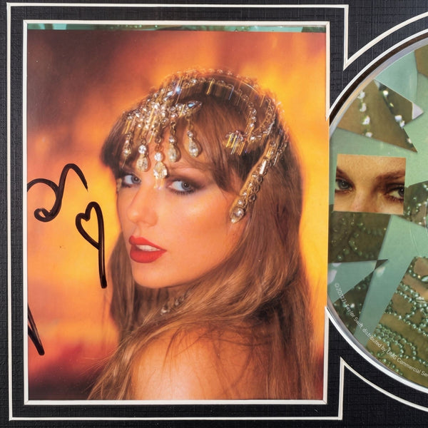 Taylor Swift Signed CD 'The Life of a Showgirl' Framed Display with CD