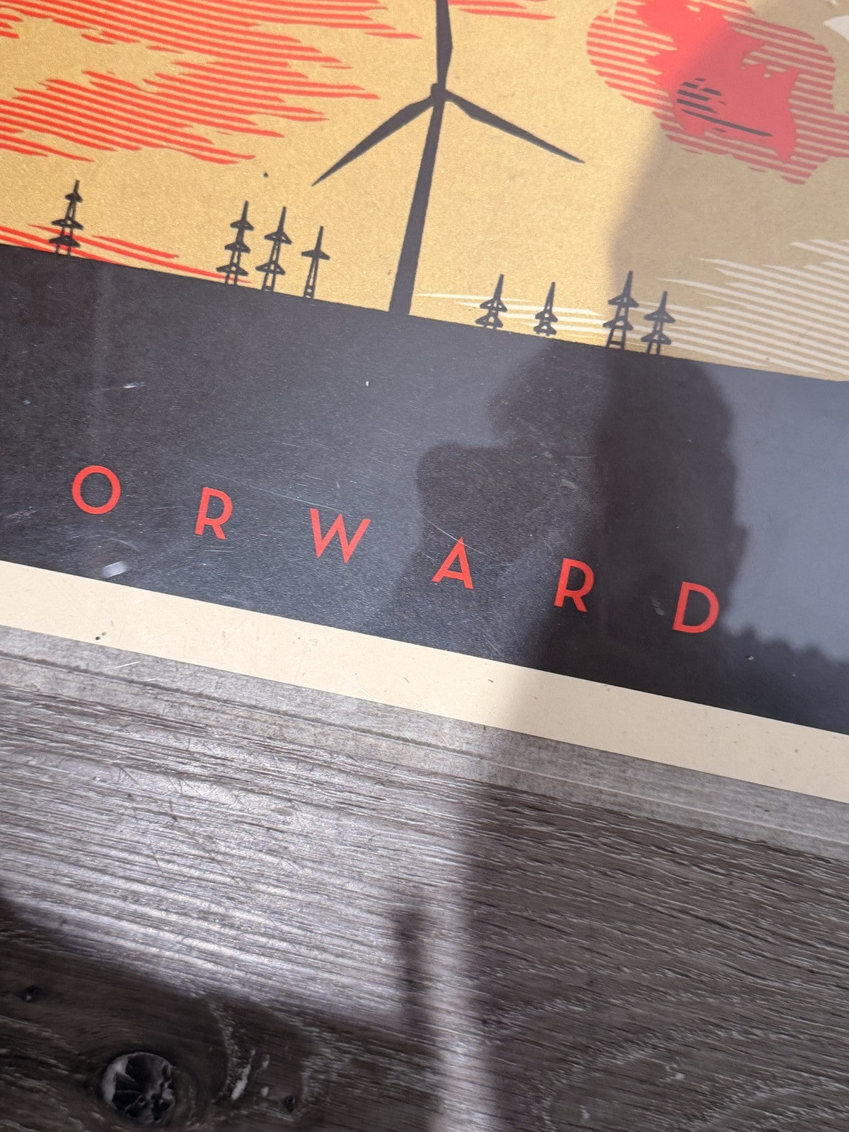 Shepard Fairey Forward or Backward Signed Artist Proof AP Screen Print OBEY