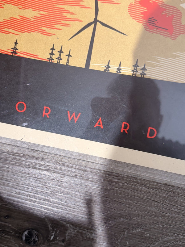 Shepard Fairey Forward or Backward Signed Artist Proof AP Screen Print OBEY