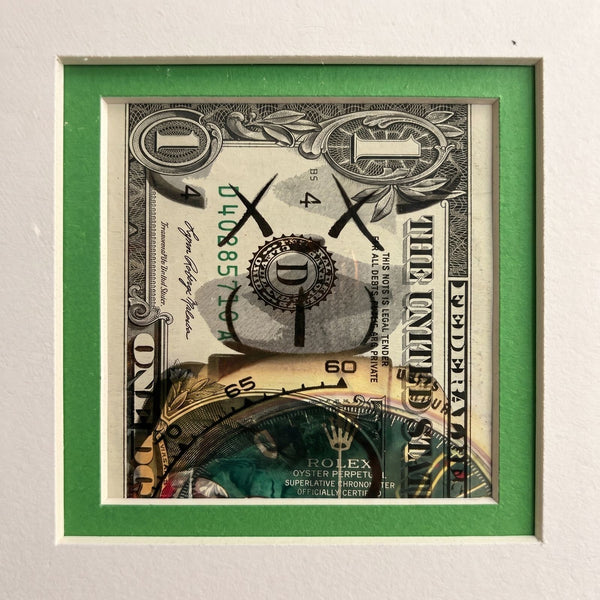 Death NYC — Rolex Daytona Pop Art on U.S. $1 Bill