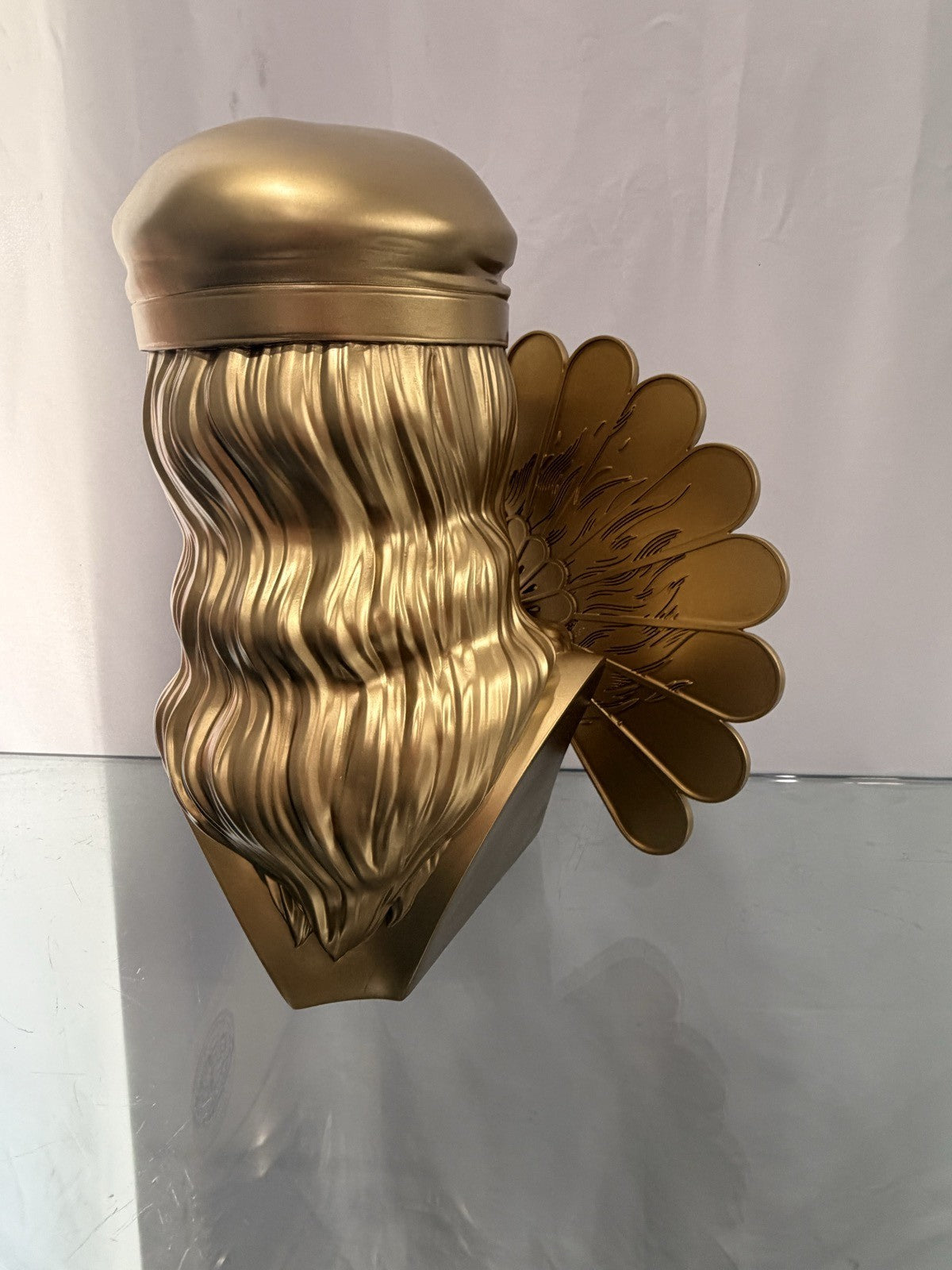 Shepard Fairey Fan the Flames Sculpture GOLD OBEY Beyond the Streets LE 250 NIB
