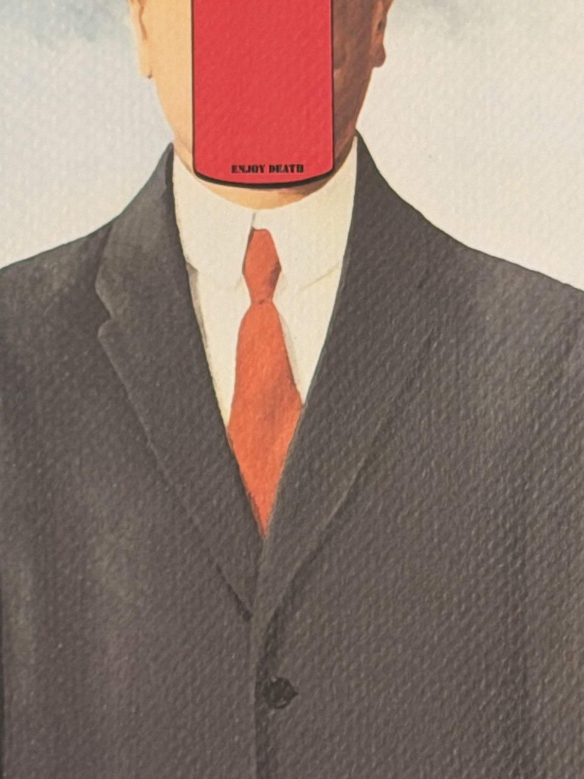 Death NYC Magritte Son of Man Enjoy Death Coca-Cola Signed /100 COA FRAMED