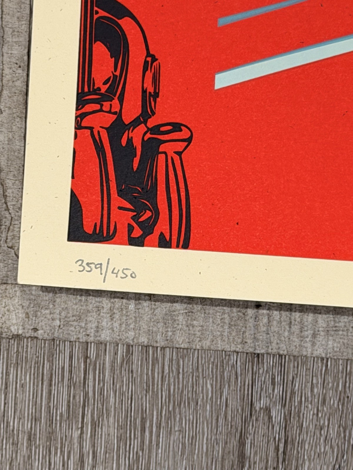 Shepard Fairey Golden Future Signed Numbered Screen Print 2017 Obey 359/450
