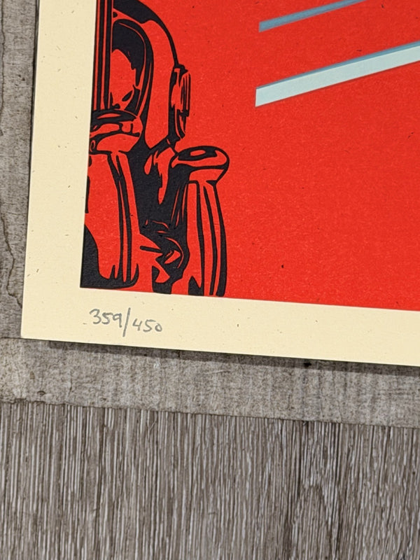 Shepard Fairey Golden Future Signed Numbered Screen Print 2017 Obey 359/450
