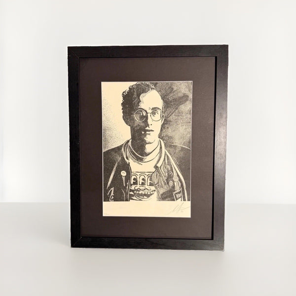 Shepard Fairey Keith Haring Signed Numbered FRAMED Print 2020 Obey Giant 23/450