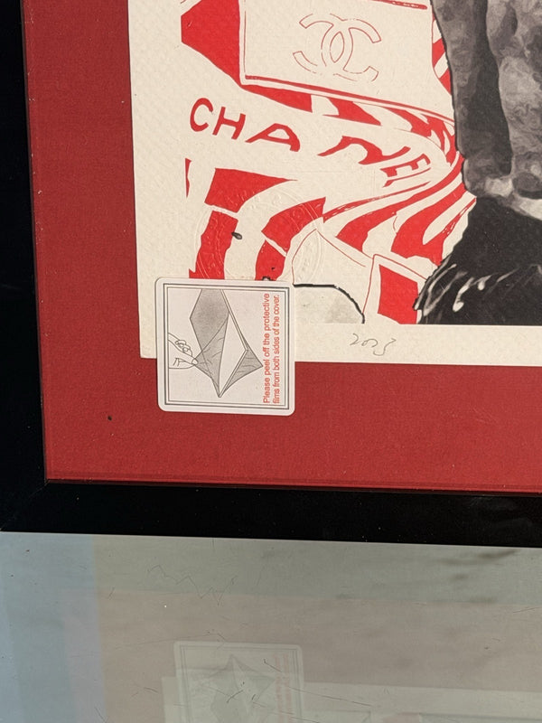 Death NYC Signed Mike Tyson vs Muhammad Ali Chanel Framed 16x20 Print COA /100