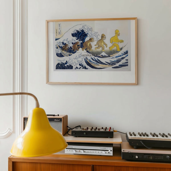 Homer Simpson Hokusai Great Wave Art Print, Hand-Signed Ltd Ed /100 by Death NYC