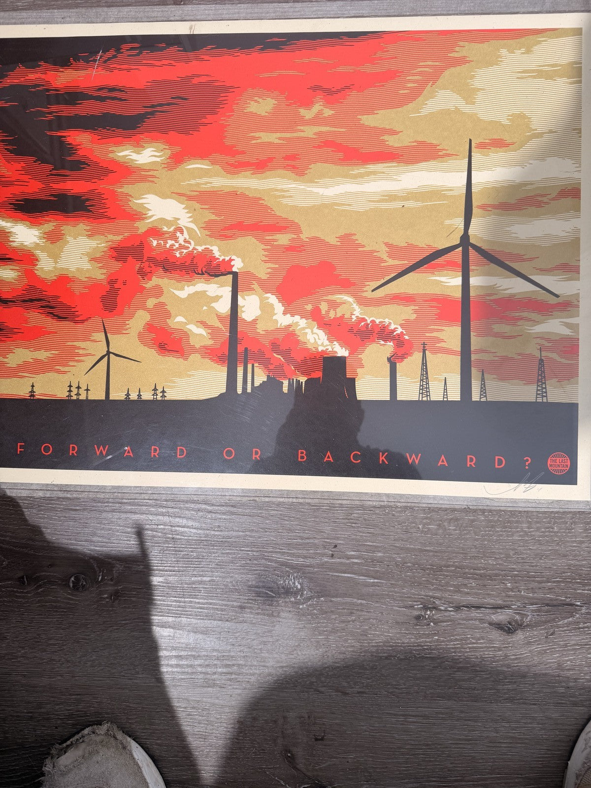 Shepard Fairey Forward or Backward Signed Artist Proof AP Screen Print OBEY