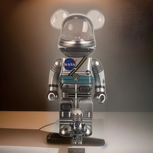 Bearbrick BE@RBRICK Apollo 17 Astronaut 400% 100% Set NASA Medicom Sealed New