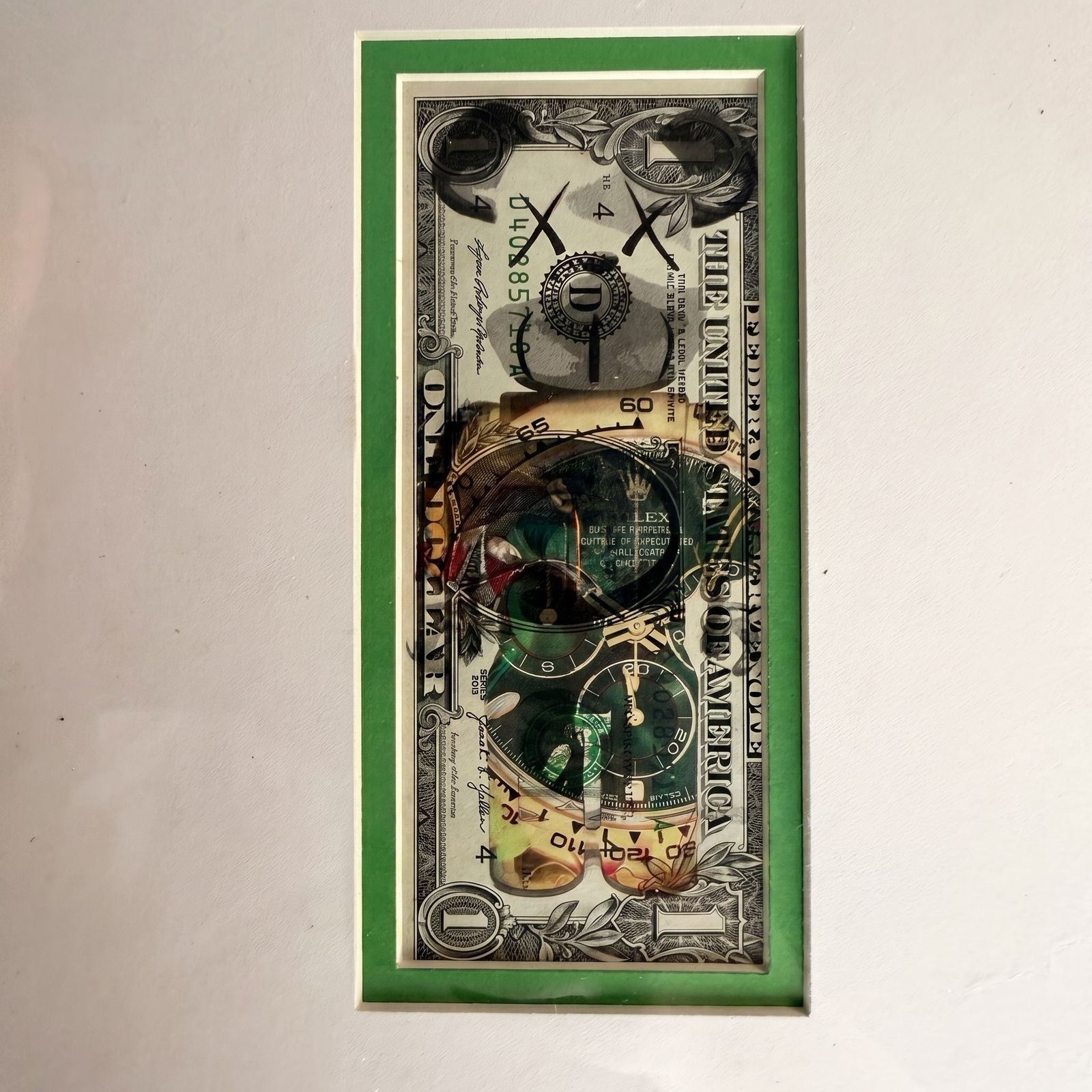Death NYC — Rolex Daytona Pop Art on U.S. $1 Bill