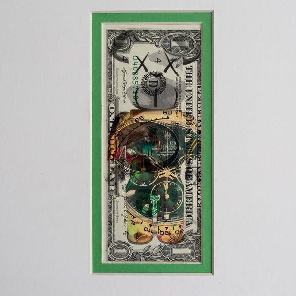 Death NYC — Rolex Daytona Pop Art on U.S. $1 Bill