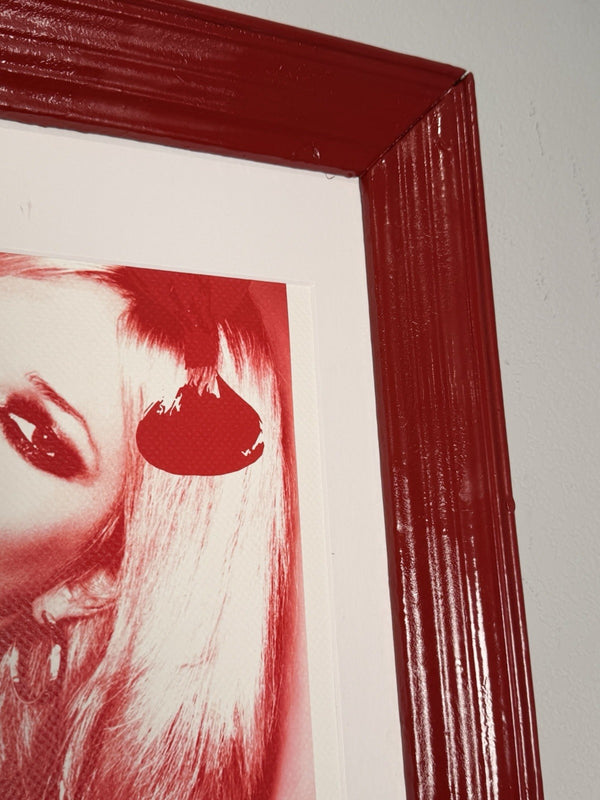 Death NYC — Kate Moss Rihanna Red Drip 2020 A/P Artist Proof Framed