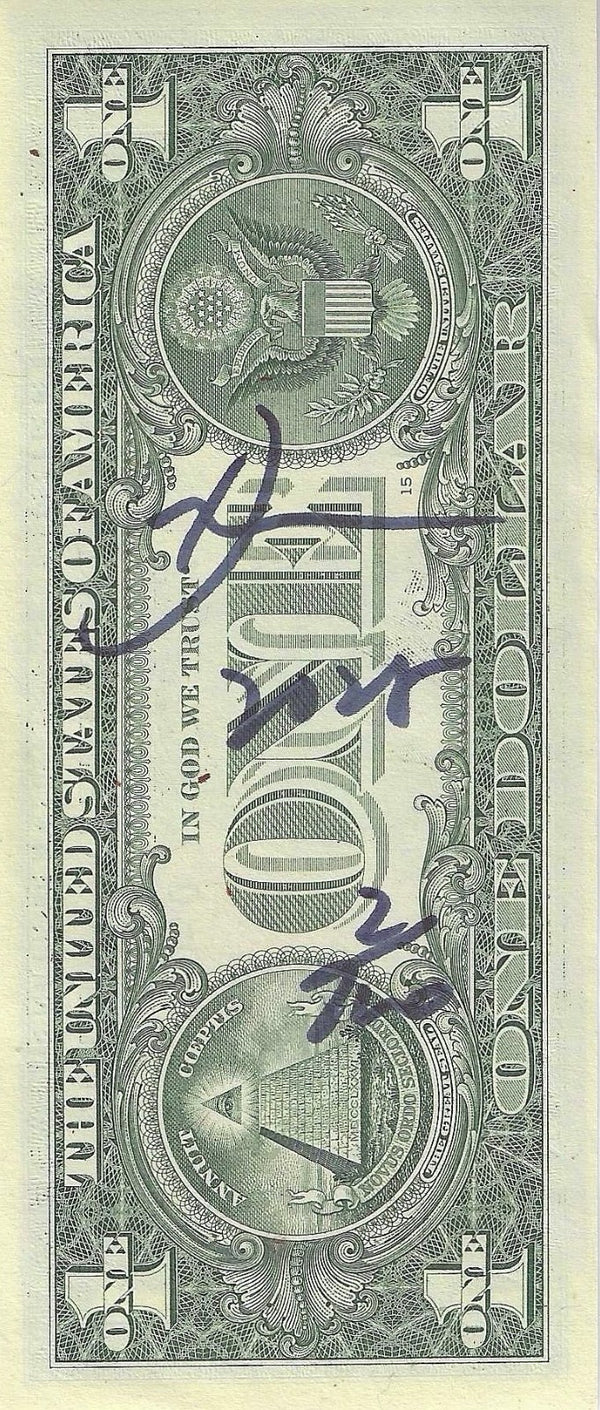 Death NYC – Charlie Brown Banksy $1 Dollar Bills Signed & Numbered RARE!