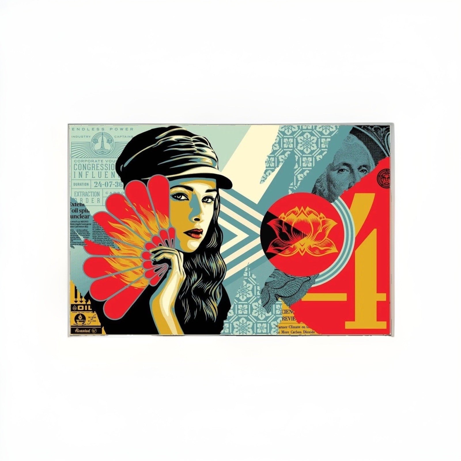 Shepard Fairey Fan the Flames Signed Numbered Screen Print 2019 Obey Giant 550