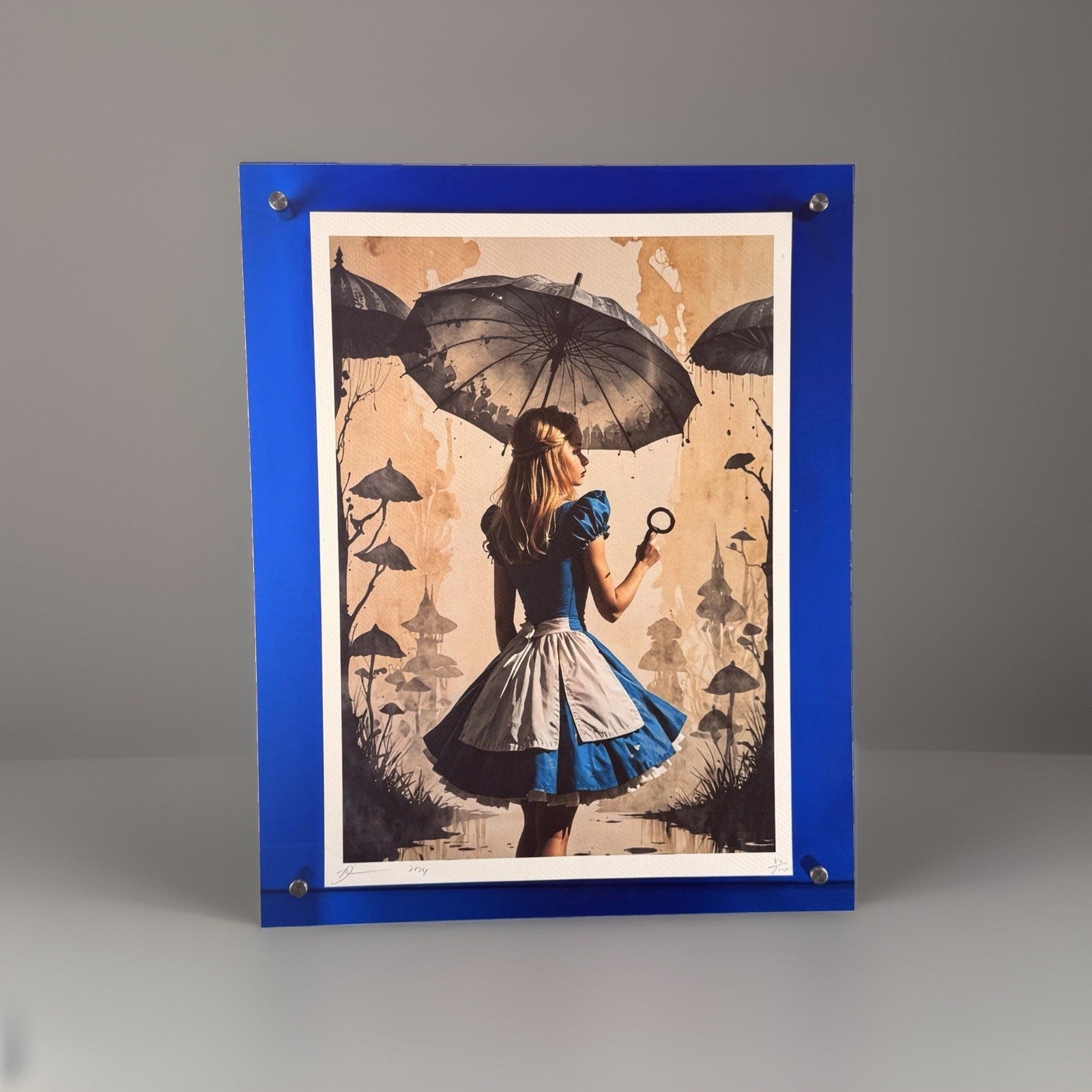 Death NYC Banksy Nola Umbrella Girl Van Gogh Starry Night Signed Pop Art Print
