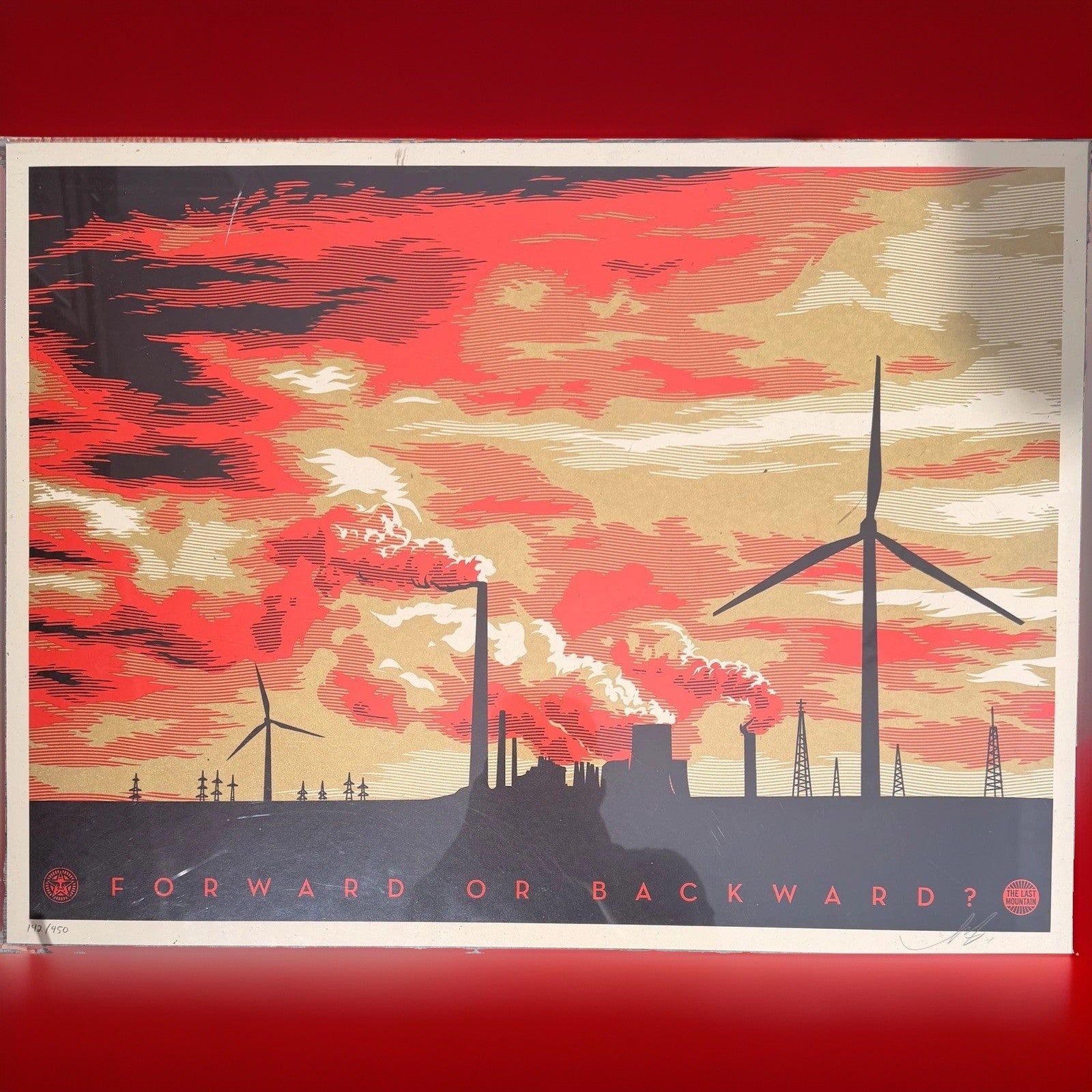 Shepard Fairey Forward or Backward Signed Artist Proof AP Screen Print OBEY