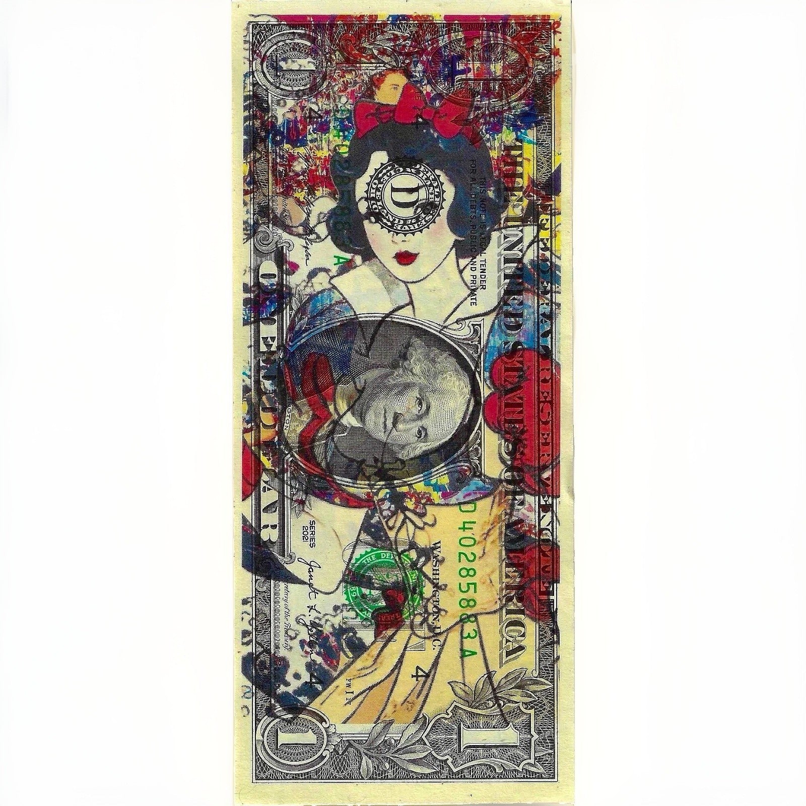 Death NYC –Snow White Disney  $1 Dollar Bill Signed & Numbered