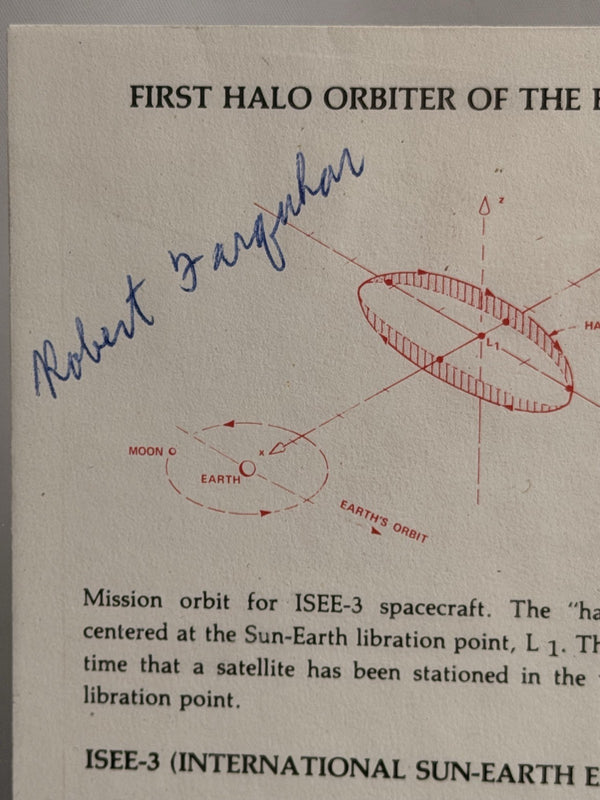 Robert Farquhar Signed ISEE-3 First Halo Orbiter Space Cover NASA with COA