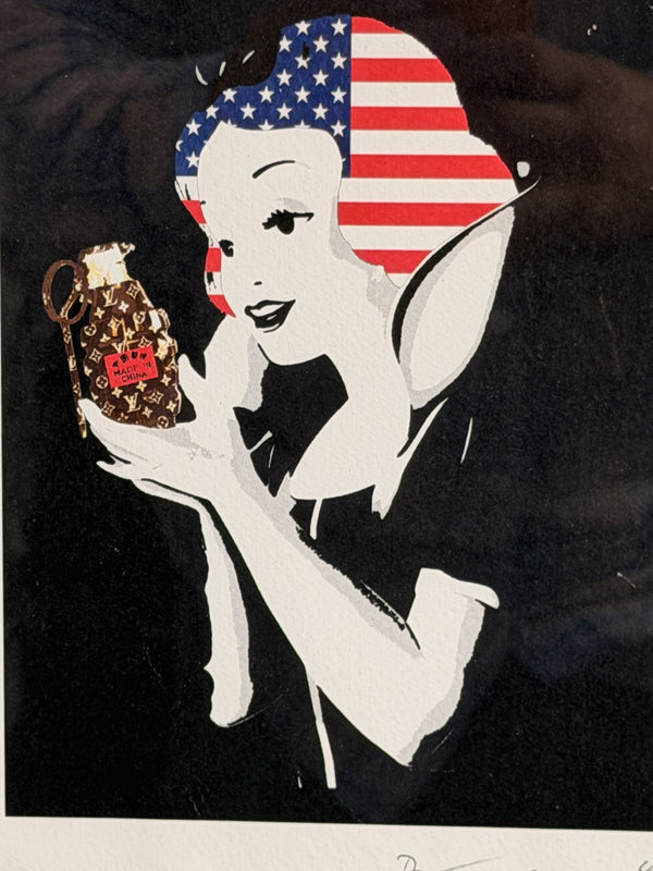 DEATH NYC USA Poison Apple Two 2012 Signed Print 46/100 Framed