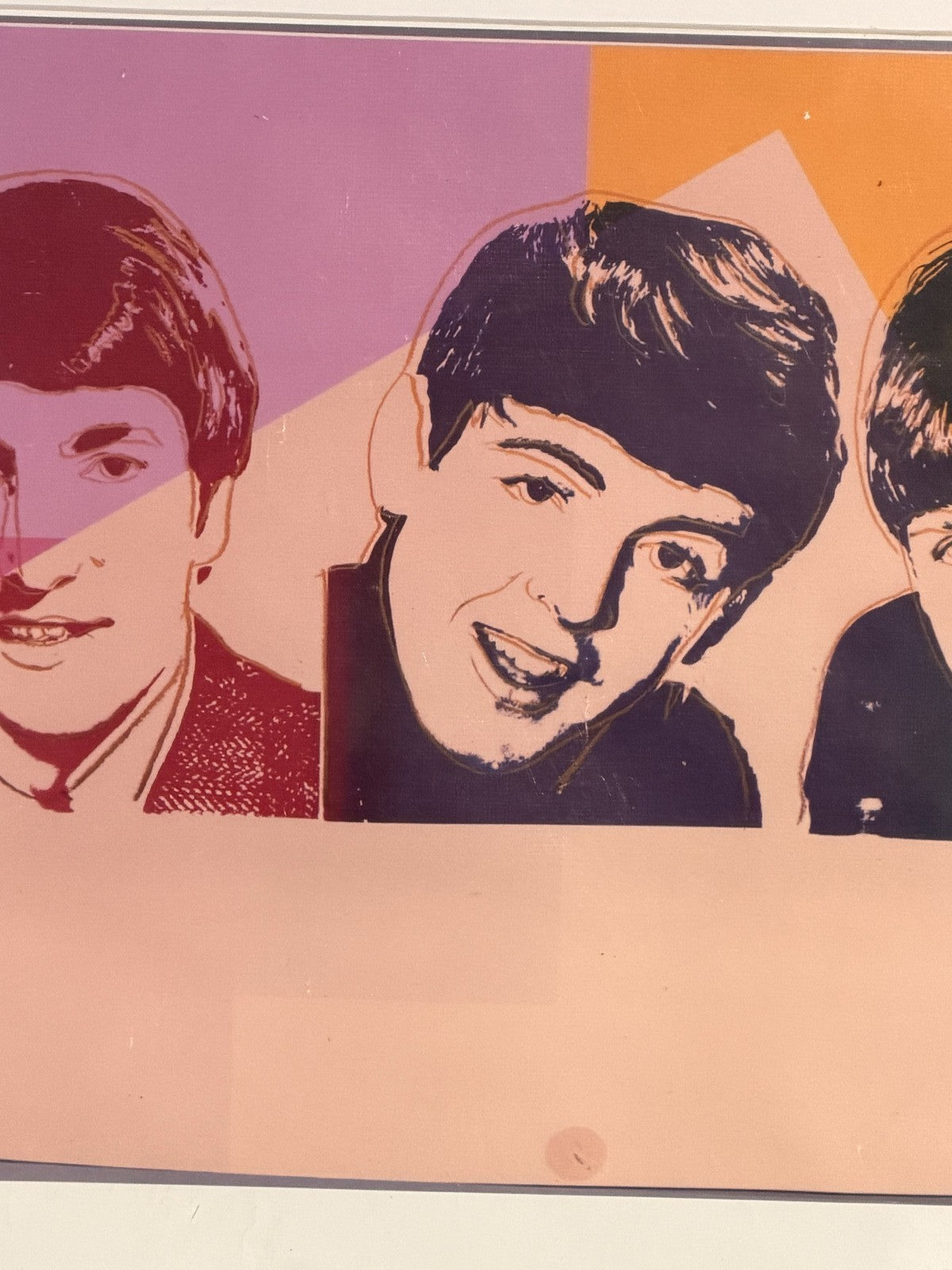 Andy Warhol The Beatles 1980 Vintage Poster Framed Pop Art Times Books Stokes