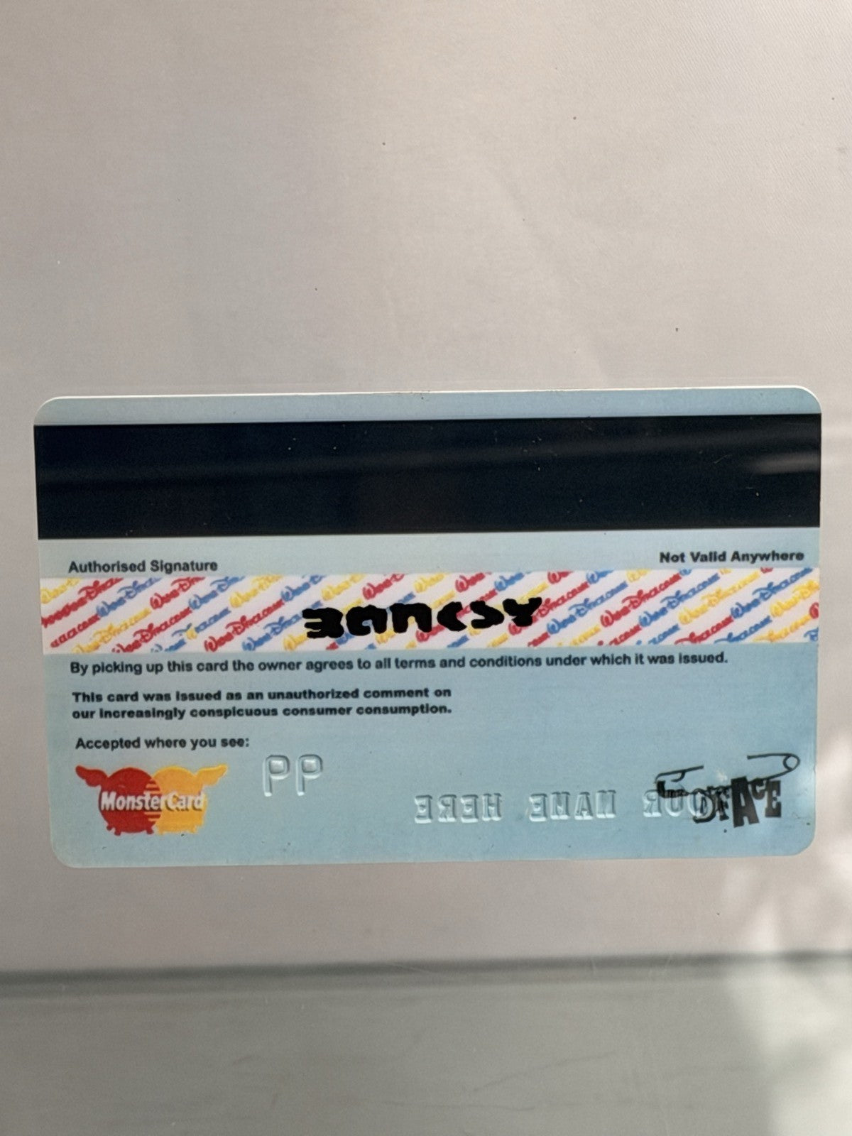 D*FACE x BANKSY American Depress 2015 Dismaland Custom Framed Credit Card Art