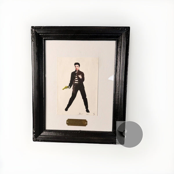 Death NYC Gold Gun Elvis 2012 A/P Artist Proof Signed Framed Art Print