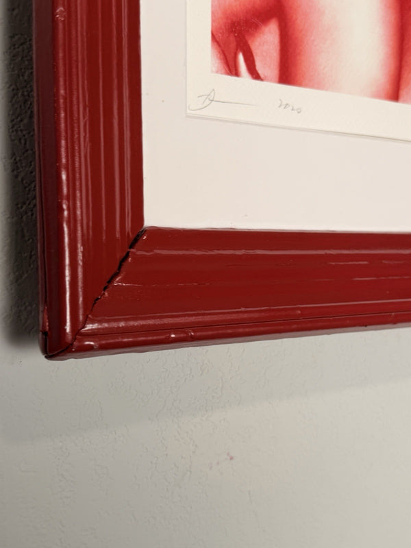 Death NYC — Kate Moss Rihanna Red Drip 2020 A/P Artist Proof Framed