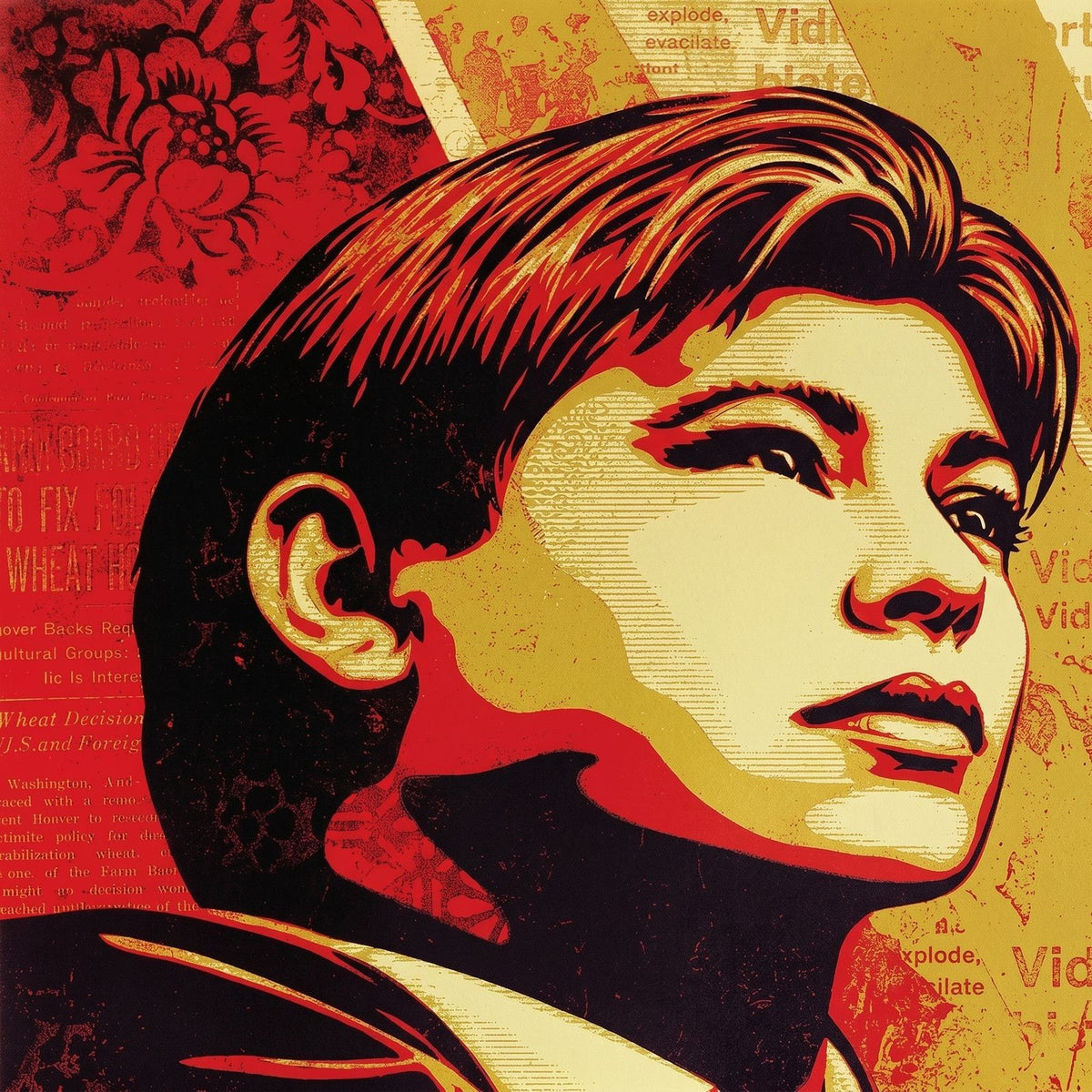 Shepard Fairey OBEY Workers Rights Signed Numbered Screen Print