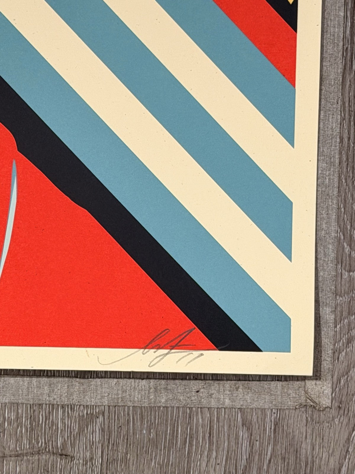 Shepard Fairey Golden Future Signed Numbered Screen Print 2017 Obey 359/450