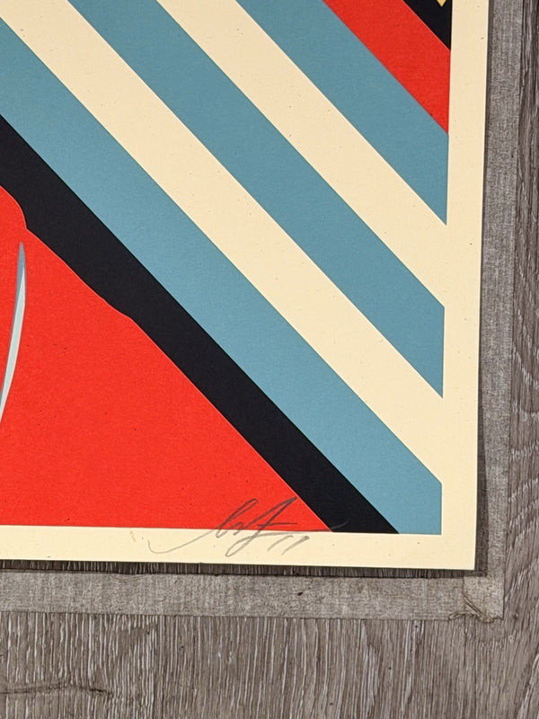 Shepard Fairey Golden Future Signed Numbered Screen Print 2017 Obey 359/450