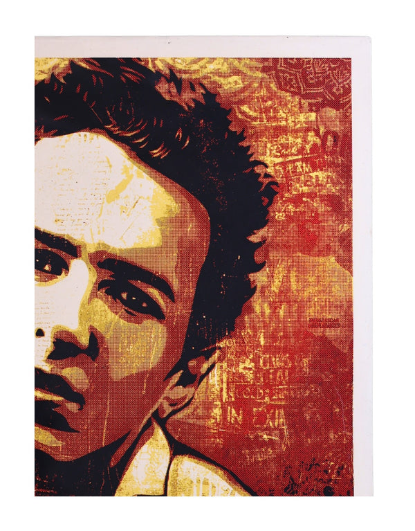 Shepard Fairey Strummer Canvas Print 2010 Signed Limited Edition Screen Print