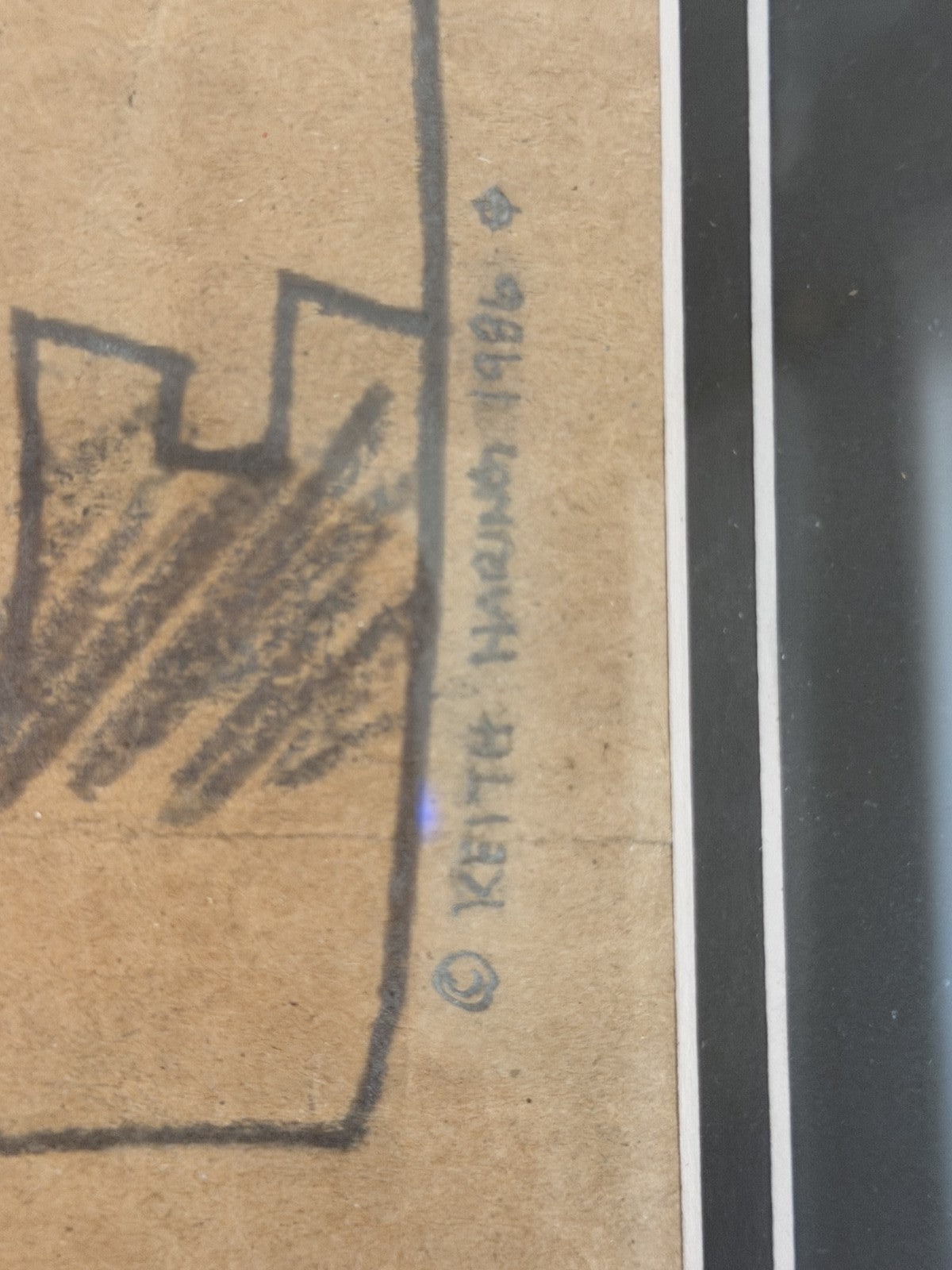 Keith Haring (Attributed) World Trade Center Drawing on Paper - Unauthenticated