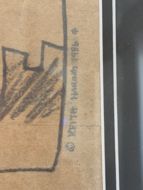 Keith Haring (Attributed) World Trade Center Drawing on Paper - Unauthenticated