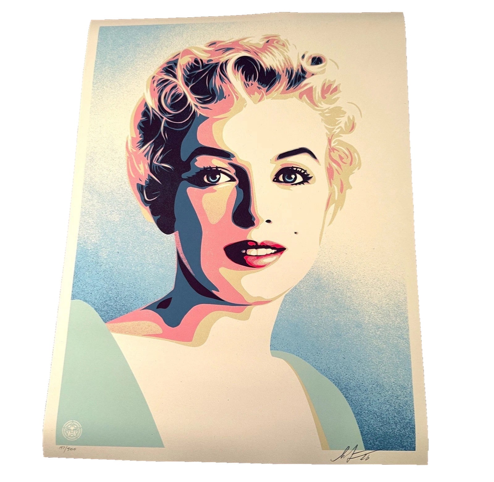 Shepard Fairey Marilyn Sunrise Signed Numbered Screen Print 335/500 OBEY 2026