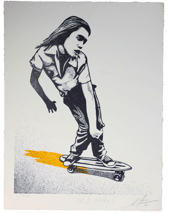 Shepard Fairey x Hugh Holland Styles Change Style Endures Yellow Signed 44/115