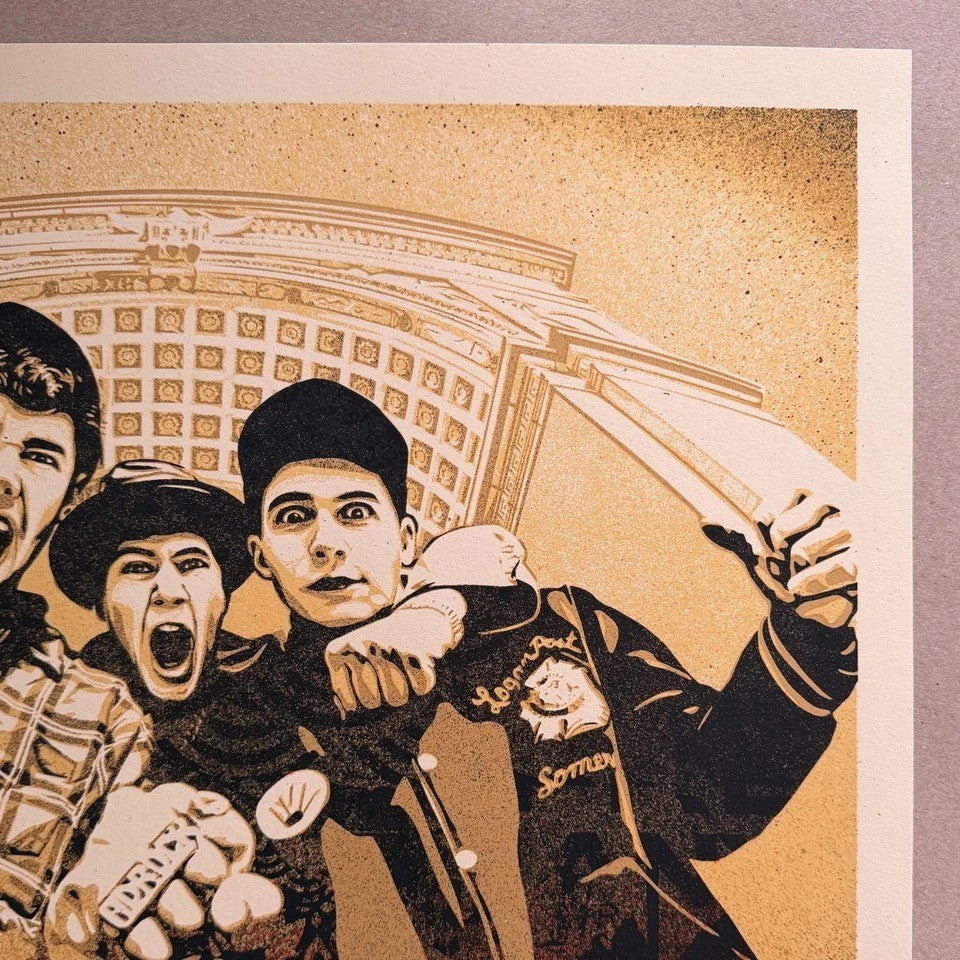 Shepard Fairey Beastie Boys Stand Together RED Signed x3 Ad-Rock /250 Art